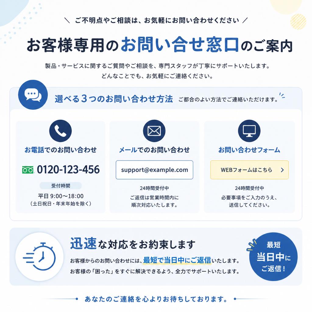 7. お問い合わせ・無料相談のご案内