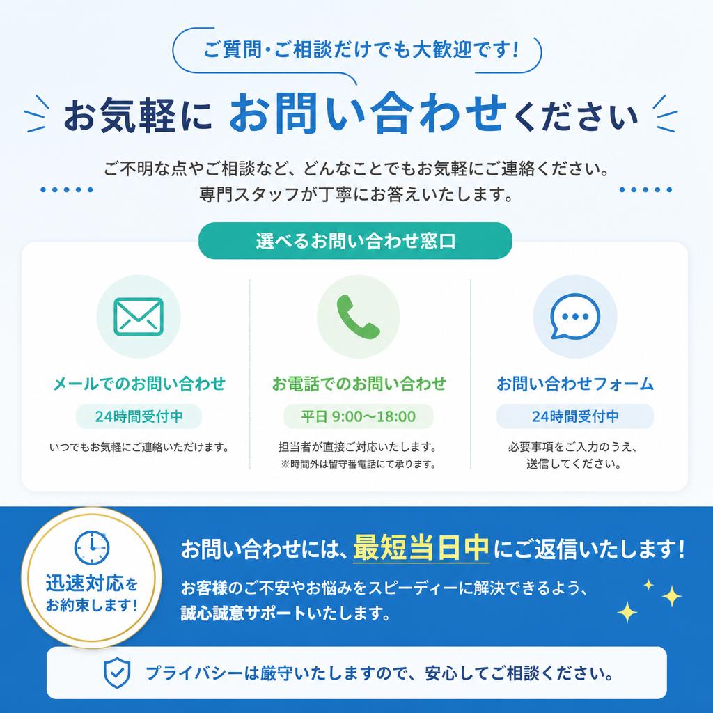 7. お問い合わせ・無料相談のご案内