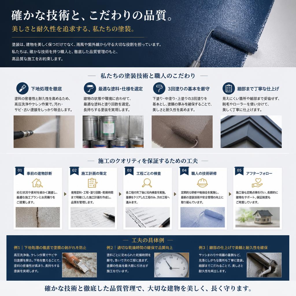 専門家による高品質な施工